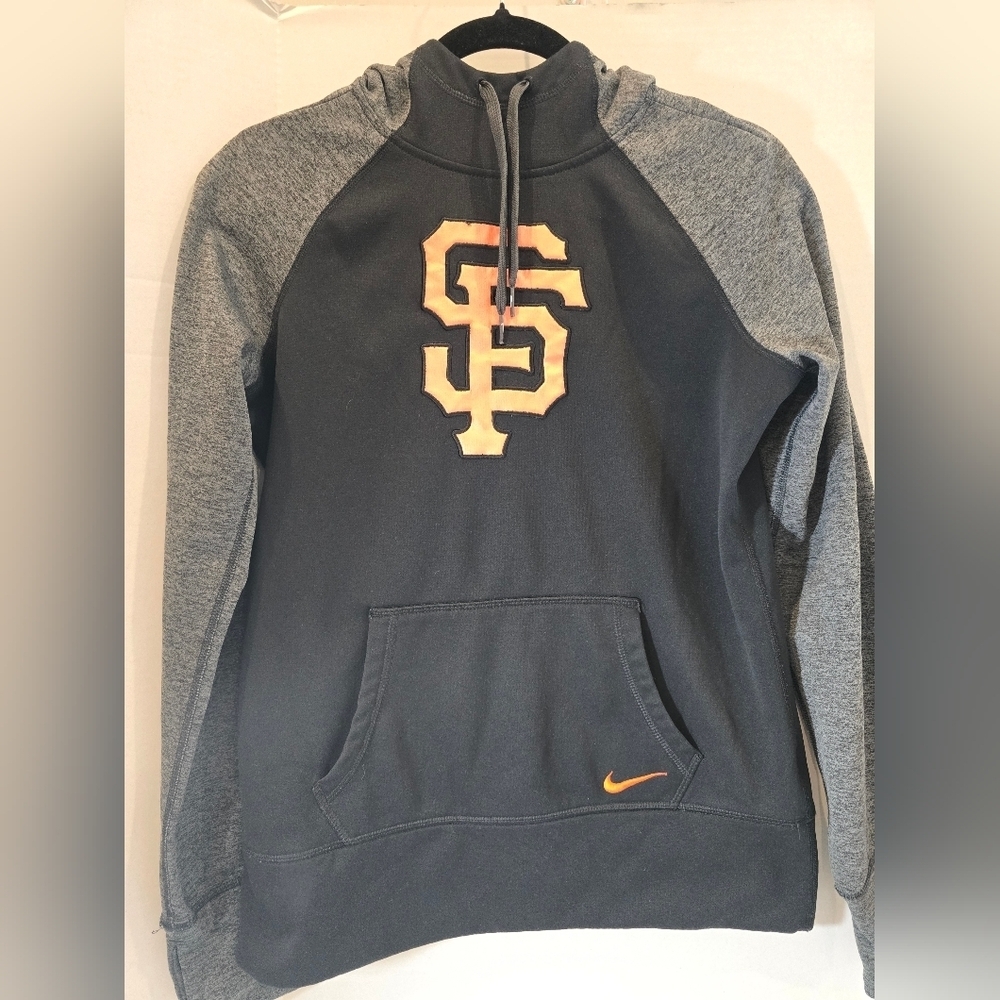 MLB SF Giants Nike Black and Gray Hoodie